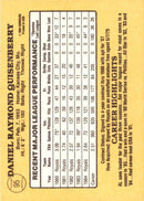 1985 Donruss Dan Quisenberry