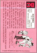 1990 Baseball Card Magazine '69 Topps Replicas Julio Franco