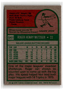 1975 Topps Roger Metzger