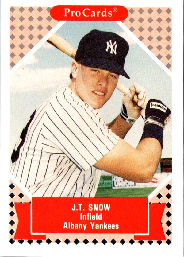 1991 ProCards Tomorrow's Heroes J.T. Snow #114