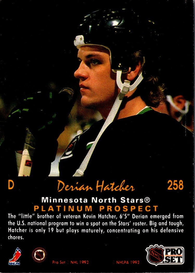 1991 Pro Set Platinum Derian Hatcher