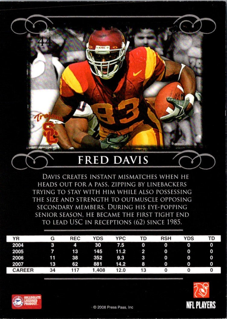 2008 Press Pass Legends Bronze Fred Davis