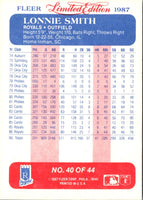 1987 Fleer Limited Edition Lonnie Smith #40