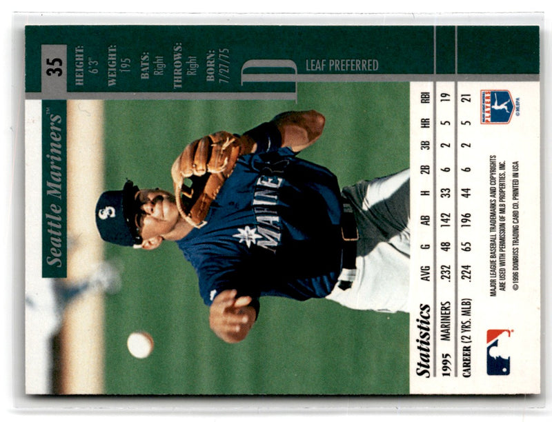 1996 Leaf Preferred Alex Rodriguez