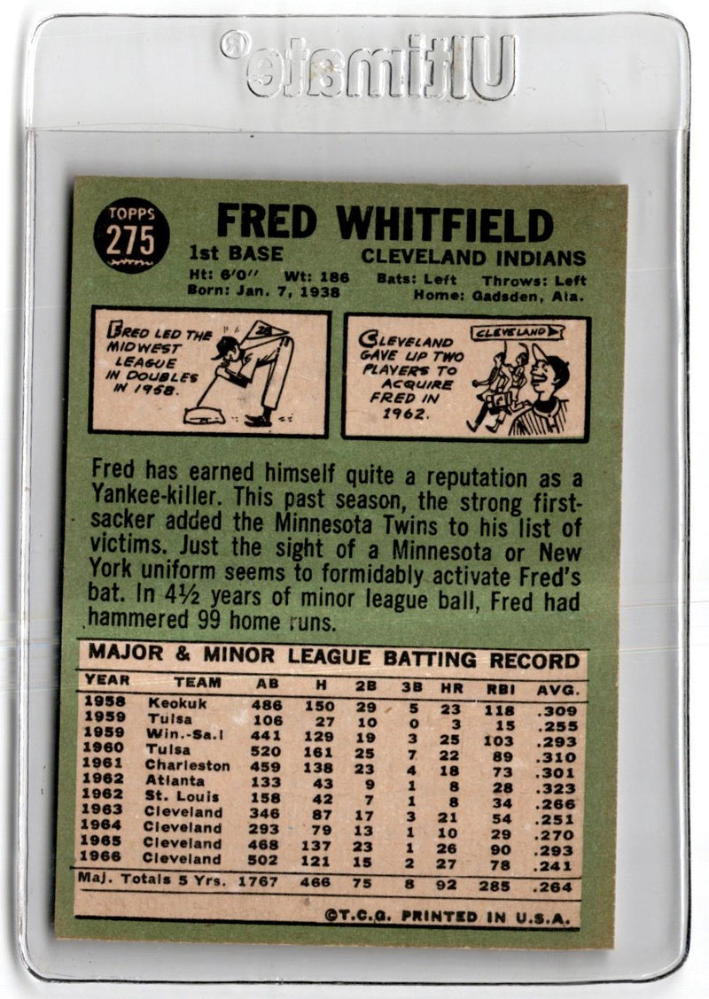 1967 Topps Fred Whitfield