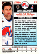 1992 Score Curtis Leschyshyn