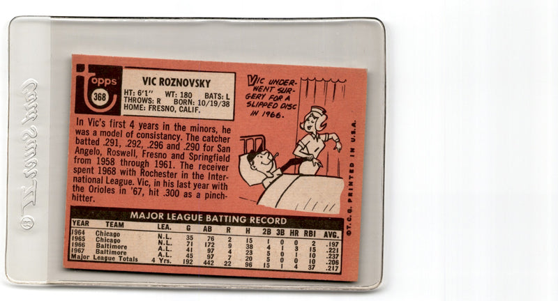 1969 Topps Vic Roznovsky