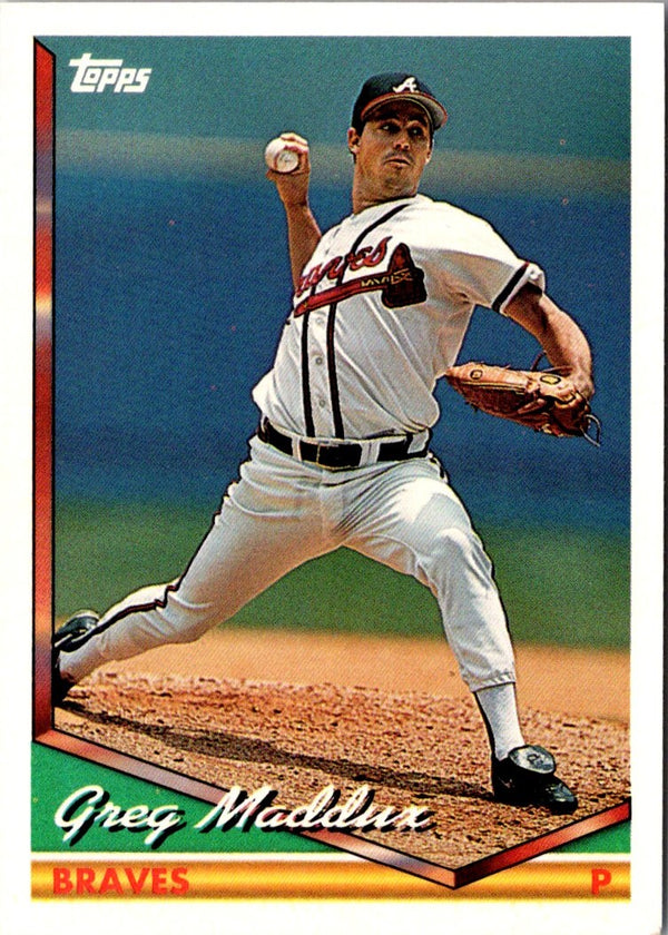 1994 Topps Greg Maddux #499