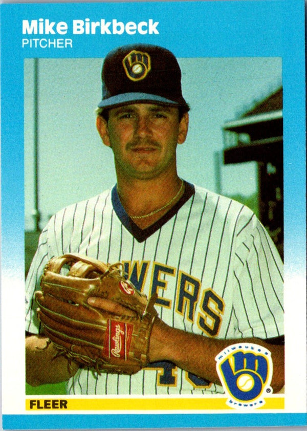 1987 Fleer Update Glossy Mike Birkbeck #U-5