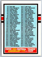 1989 Topps Checklist #132T