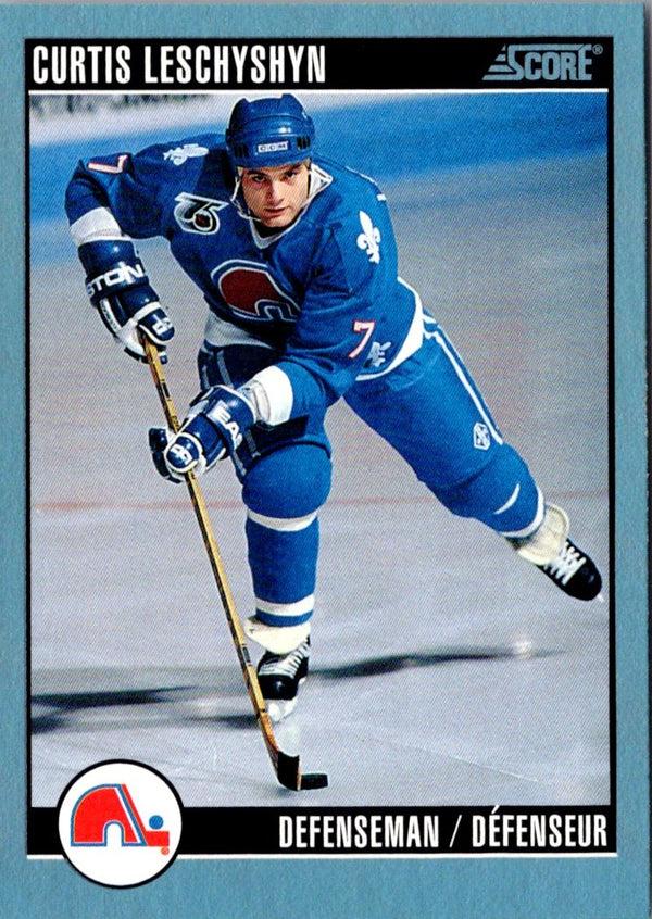 1992 Score Curtis Leschyshyn #87