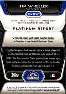 2012 Bowman Platinum Prospects Tim Wheeler