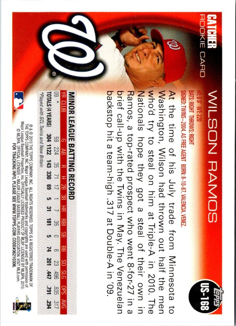 2010 Topps Update Wilson Ramos