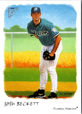 2002 Topps Gallery Josh Beckett #24
