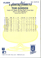1990 Fleer Award Winners Tom Gordon #15
