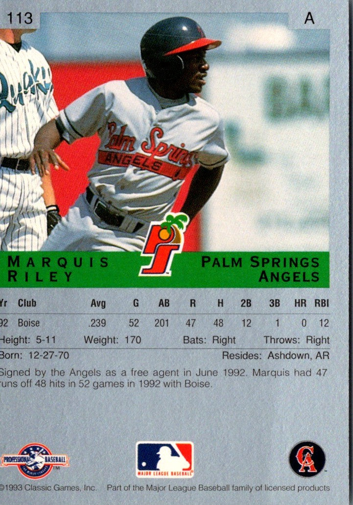 1993 Classic Best Marquis Riley