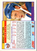 1991 Score American Brent Sutter #243