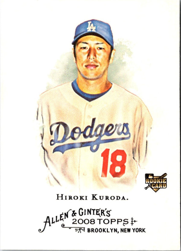 2008 Topps Allen & Ginter Hiroki Kuroda #16 Rookie