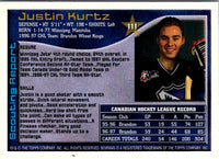 1997 Bowman CHL Justin Kurtz #111