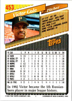 1993 Topps Gold Victor Cole #453