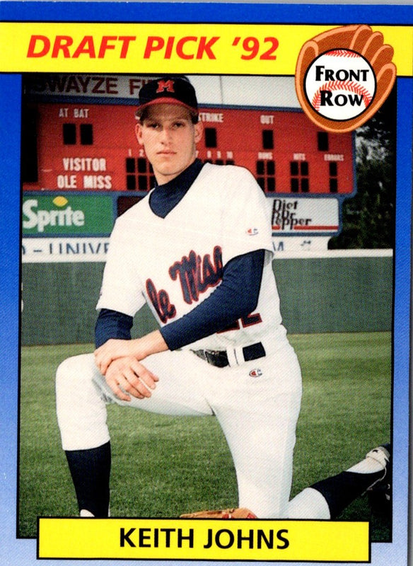 1992 Front Row Draft Picks Keith Johns #52