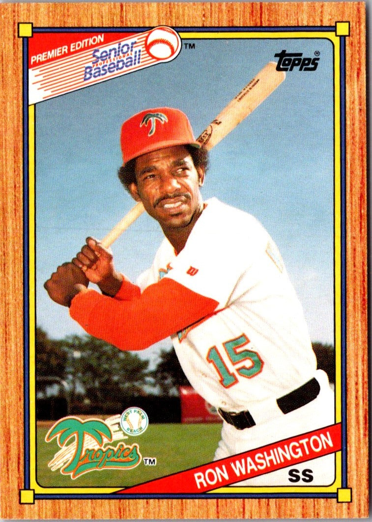 1989 Topps Senior League Ron Washington