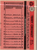 1981 O-Pee-Chee Terry Crowley #342