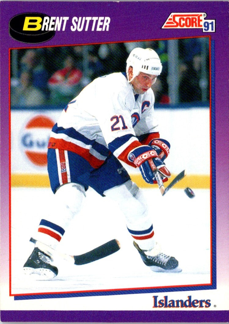 1991 Score American Brent Sutter