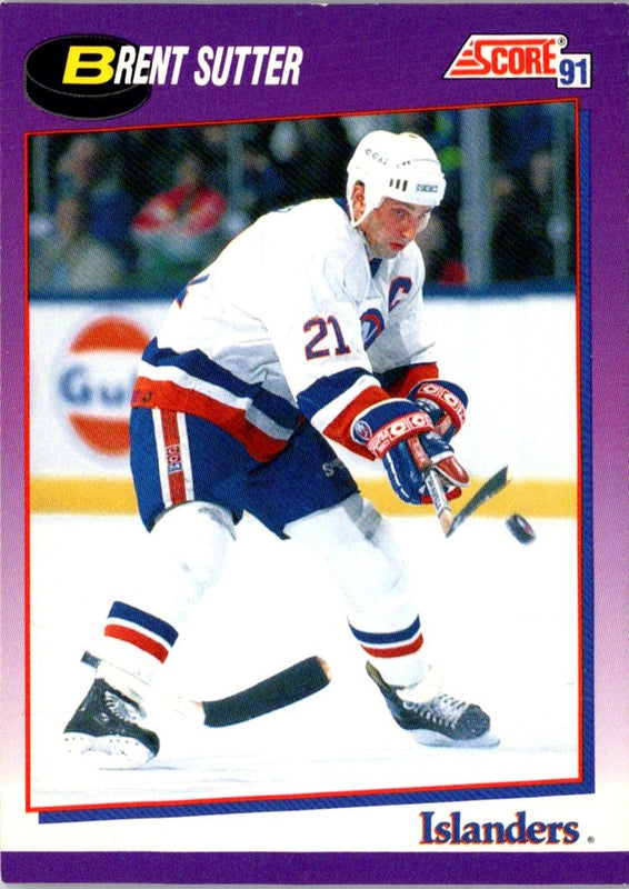 1991 Score American Brent Sutter #243