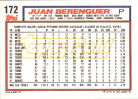 1992 Topps Juan Berenguer #172