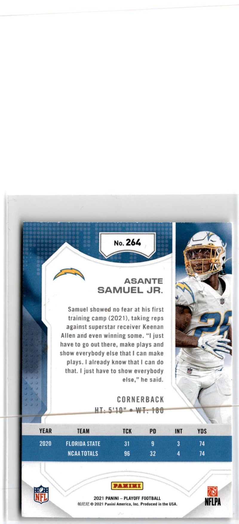 2021 Panini Playoff Asante Samuel Jr.