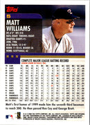 2000 Topps Opening Day Matt Williams