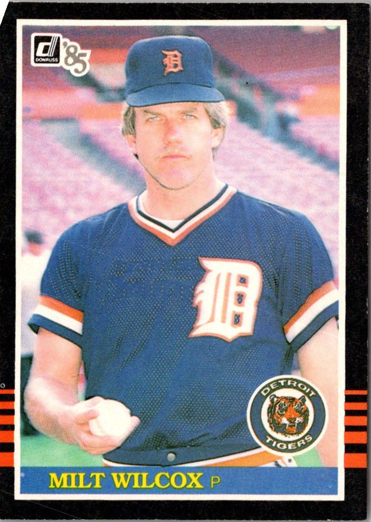 1985 Donruss Milt Wilcox