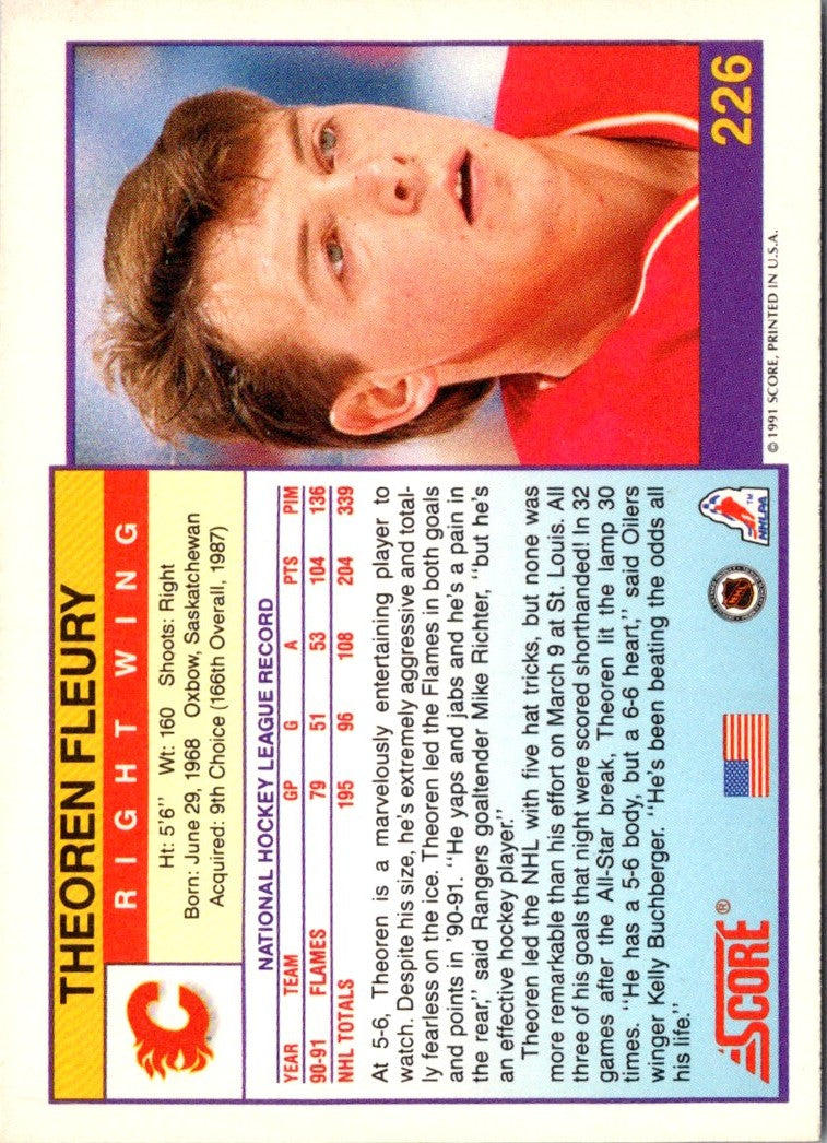 1991 Score American Theoren Fleury