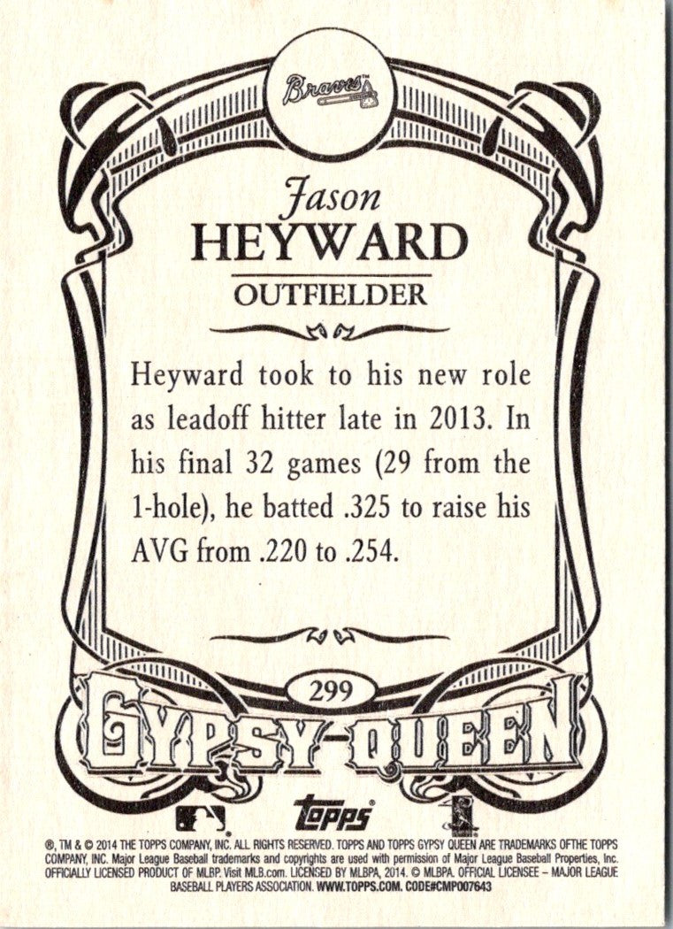 2014 Topps Gypsy Queen Jason Heyward