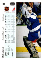1990 Upper Deck Mark Laforest #81 Rookie