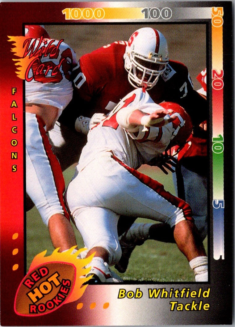 1992 Wild Card Red Hot Rookies Gold Bob Whitfield