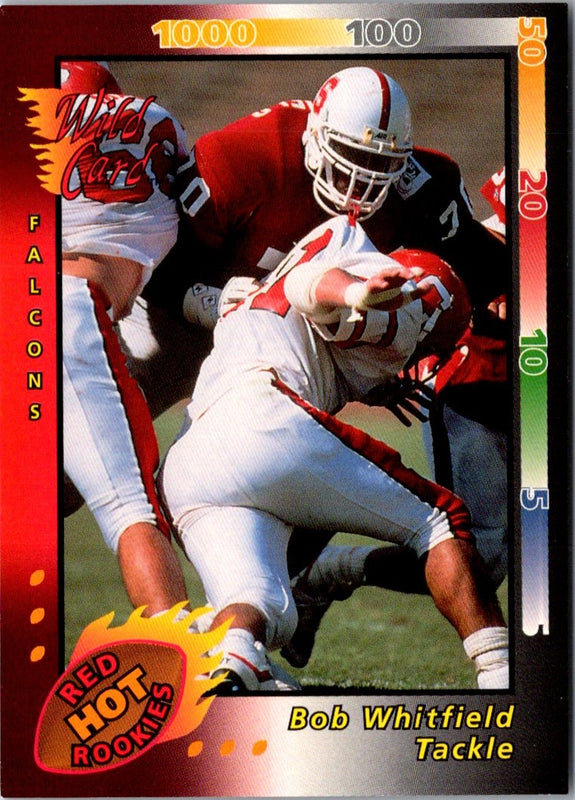 1992 Wild Card Red Hot Rookies Gold Bob Whitfield #6