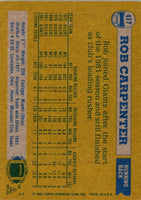 1982 Topps Rob Carpenter #417