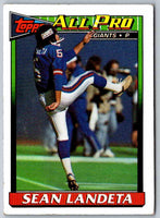 1991 Topps Football Sean Landeta #30
