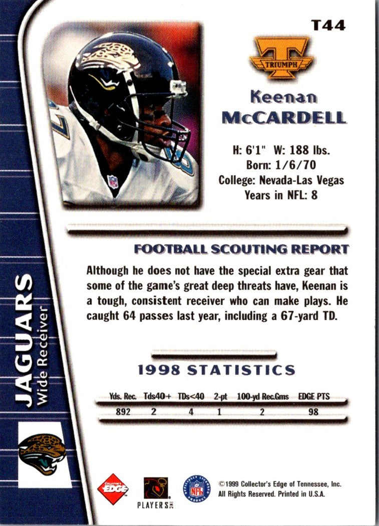 1999 Collector's Edge Triumph Keenan McCardell