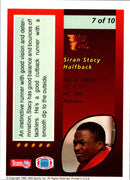 1992 Wild Card Red Hot Rookies Gold Siran Stacy