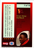 1992 Wild Card Red Hot Rookies Gold Siran Stacy #7
