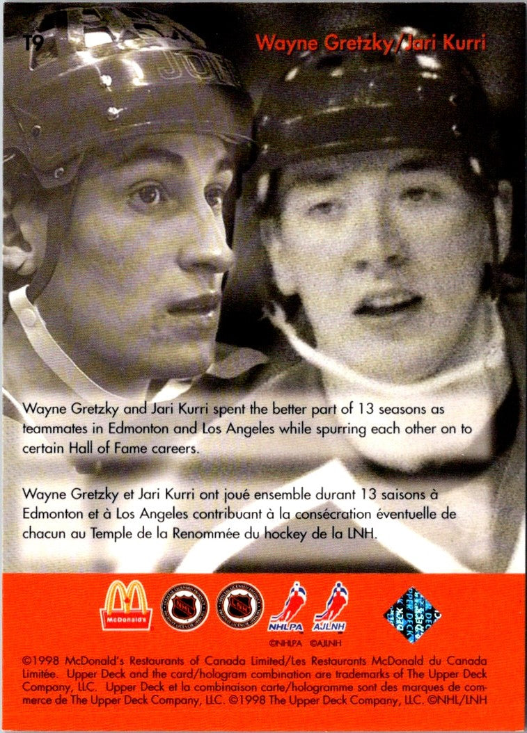 1998 McDonald's Upper Deck Gretzky's Teammates Jari Kurri