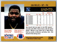 1990 Pro Set Jim Wilks #220