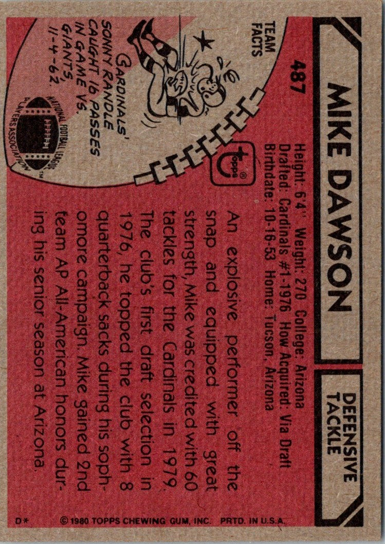 1980 Topps Mike Dawson