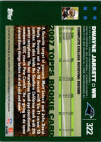 2007 Topps Dwayne Jarrett #322 Rookie