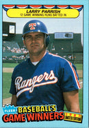 1987 Fleer Game Winners Larry Parrish