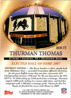 2007 Topps Hall of Fame Class 2007 Thurman Thomas #HOF-TT