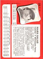 1986 Topps Kay-Bee Young Superstars of Baseball Mark Salas #28